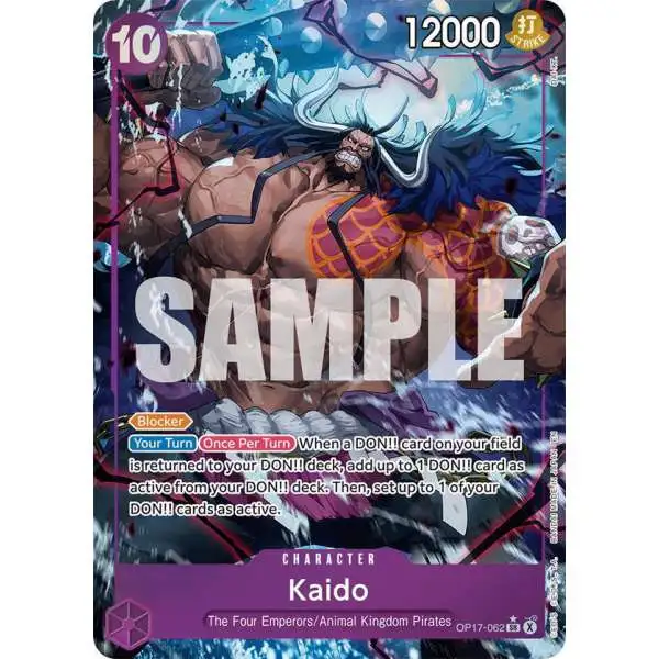 One Piece Trading Card Game The World's Strongest Warriors Super Rare Kaido OP17-062 [Alternate Art]
