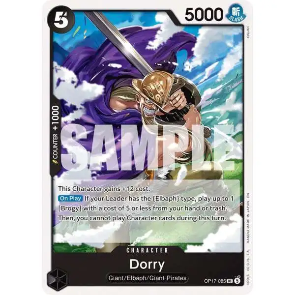 One Piece Trading Card Game The World's Strongest Warriors Uncommon Dorry OP17-085