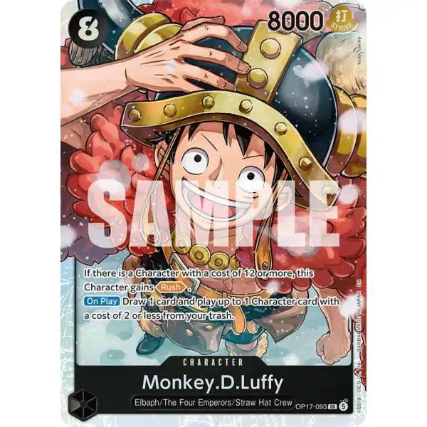 One Piece Trading Card Game The World's Strongest Warriors Super Rare Monkey.D.Luffy OP17-093