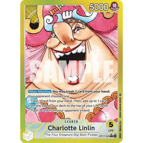 One Piece Trading Card Game The World's Strongest Warriors Leader Charlotte Linlin OP17-099 [Alternate Art]