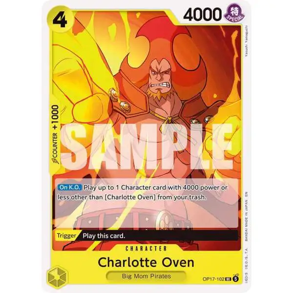 One Piece Trading Card Game The World's Strongest Warriors Uncommon Charlotte Oven OP17-102