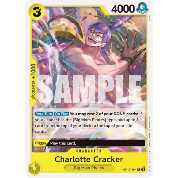 One Piece Trading Card Game The World's Strongest Warriors Uncommon Charlotte Cracker OP17-104