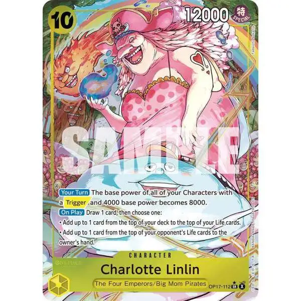 One Piece Trading Card Game The World's Strongest Warriors Super Rare Charlotte Linlin OP17-112 [Alternate Art]