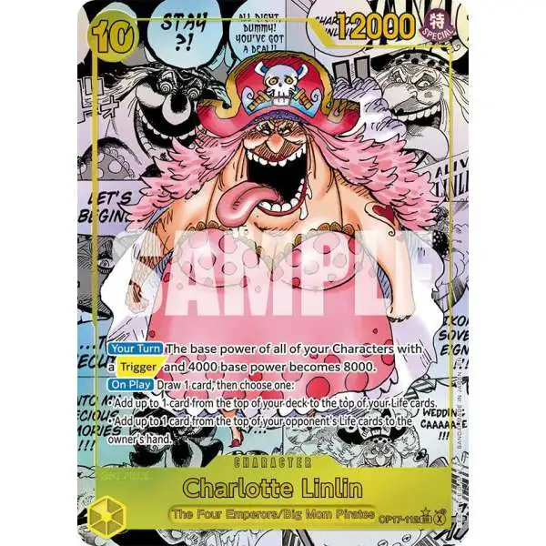 One Piece Trading Card Game The World's Strongest Warriors Super Rare Charlotte Linlin OP17-112 [Manga]
