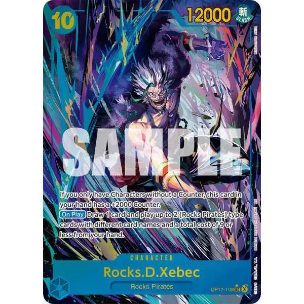 One Piece Trading Card Game The World's Strongest Warriors Secret Rare Rocks.D.Xebec OP17-118 [Alternate Art]