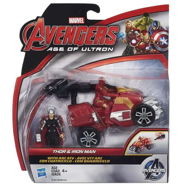 Marvel Avengers Age of Ultron Thor & Iron Man 2.5-Inch [With Arc ATV]