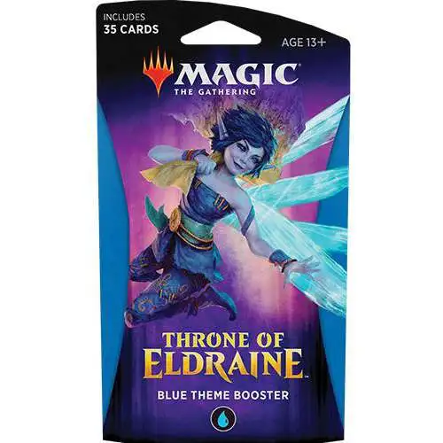 MtG Throne of Eldraine Blue Theme Booster Pack [35 Cards]
