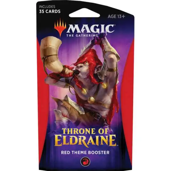 MtG Throne of Eldraine Red Theme Booster Pack [35 Cards]