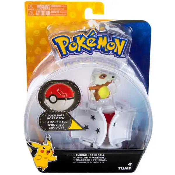 Pokemon Throw 'n' Pop Pokeball Cubone & Poke Ball Figure Set