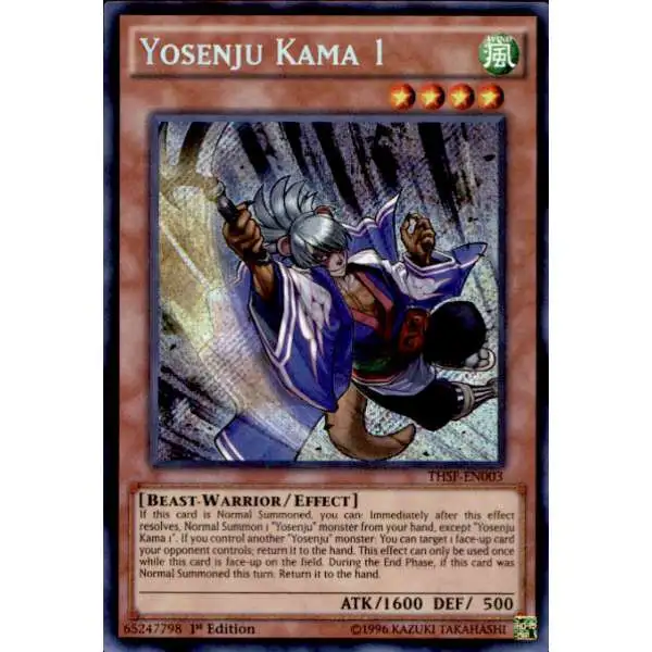 YuGiOh The Secret Forces Secret Rare Yosenju Kama 1 THSF-EN003