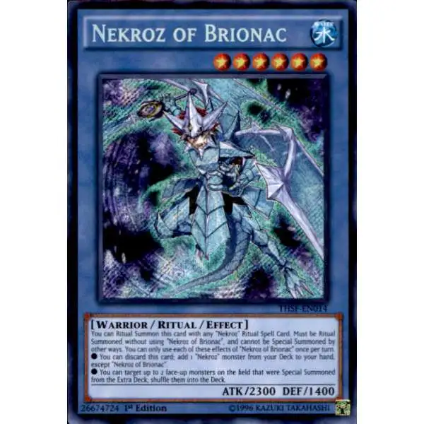 YuGiOh The Secret Forces Secret Rare Nekroz of Brionac THSF-EN014