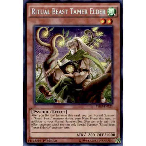 YuGiOh The Secret Forces Secret Rare Ritual Beast Tamer Elder THSF-EN023