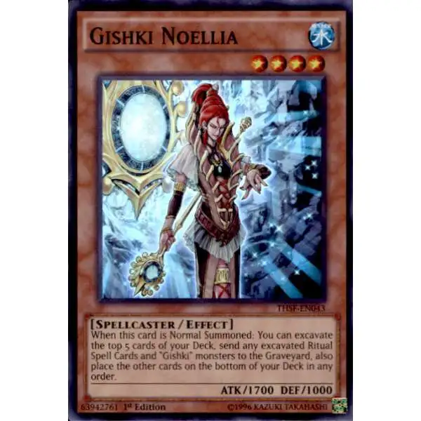 YuGiOh The Secret Forces Super Rare Gishki Noellia THSF-EN043
