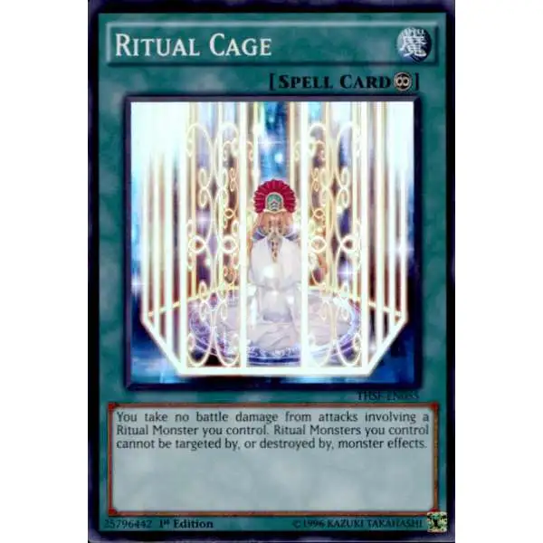 YuGiOh The Secret Forces Super Rare Ritual Cage THSF-EN055