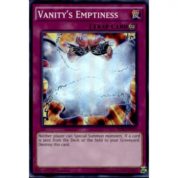 YuGiOh The Secret Forces Super Rare Vanity's Emptiness THSF-EN059