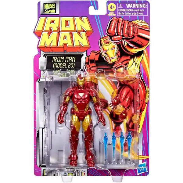 Marvel Legends Retro Series Iron Man Action Figure [Model 20] (Pre-Order ships September)