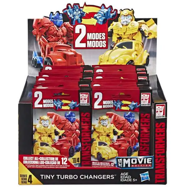 Transformers Movie Edition Tiny Turbo Changers Series 4 Mystery Box [24 Packs]