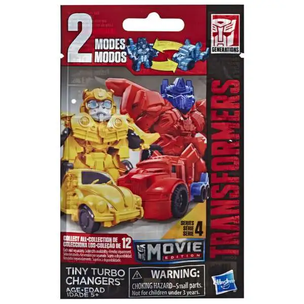 Transformers Movie Edition Tiny Turbo Changers Series 4 Mystery Pack [1 RANDOM Figure]