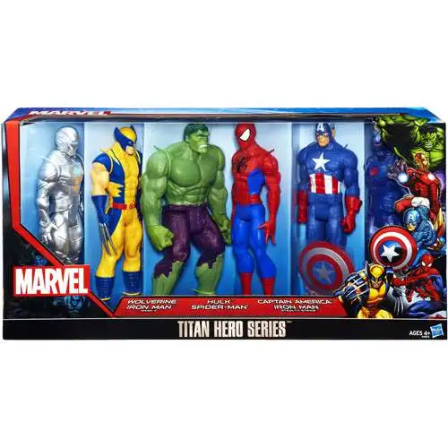Thor The Dark World Titan Hero Series Wolverine, Iron Man Mk II