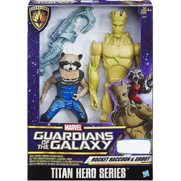 Marvel Guardians of the Galaxy Titan Hero Series Rocket Raccoon & Groot Exclusive Action Figure 2-Pack
