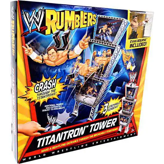 WWE Wrestling Rumblers Series 1 Titantron Tower Mini Figure Playset