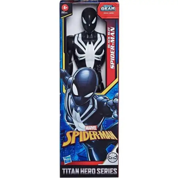 Titan Hero Series Web Warriors Black Suit Spider-Man Action Figure [2020]
