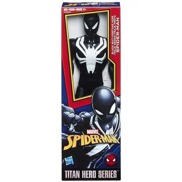 Titan Hero Series Web Warriors Black Suit Spider-Man Action Figure
