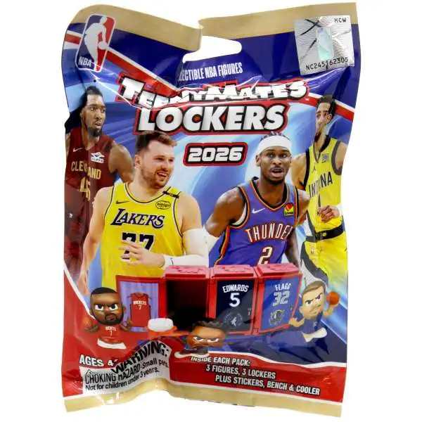 NBA TeenyMates Basketball Series 11 LOCKER Room Set