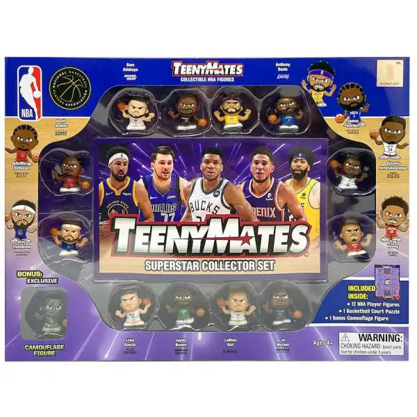 NBA TeenyMates Basketball Series 8 Superstar Collector Set 13-Pack
