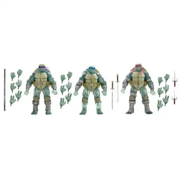 NECA Teenage Mutant Ninja Turtles The Last Ronin Leonardo, Raphael & Donatello Action Figure 3-Pack [Ghost Brothers]