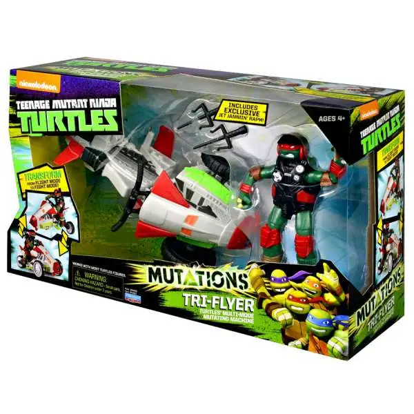 Teenage Mutant Ninja Turtles Nickelodeon Mutations Tri-Flyer Action Figure Vehicle