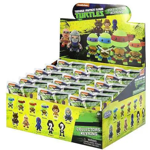 Teenage Mutant Ninja Turtles 3D Figural Keyring TMNT Series 1 Mystery Box [24 Packs]