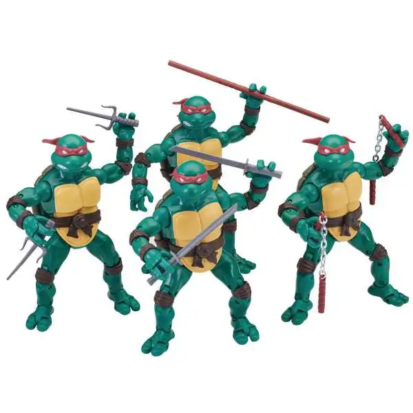 Teenage Mutant Ninja Turtles Elite Series Michelangelo, Leonardo, Raphael & Donatello Exclusive Set of 4 Action Figures