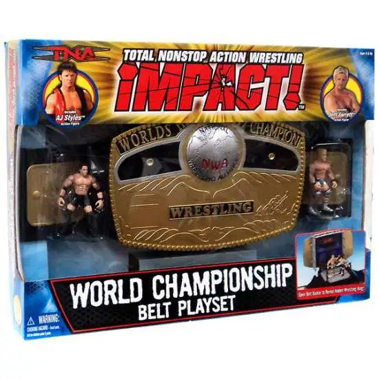 TNA Wrestling Impact Playsets World Championship Belt Action Figure Playset