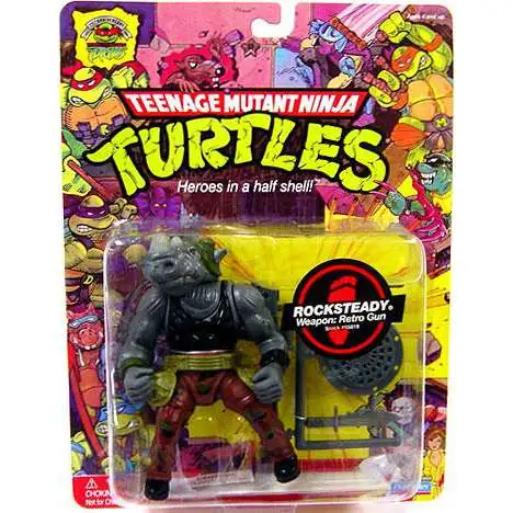 Teenage Mutant Ninja Turtles TMNT 1987 25th Anniversary Rocksteady Action Figure