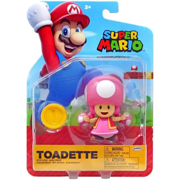 World of Nintendo Super Mario Wave 43 Toadette Action Figure [with Coin]