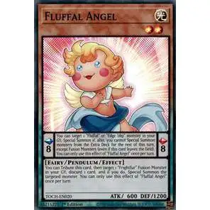 YuGiOh Toon Chaos Super Rare Fluffal Angel TOCH-EN020