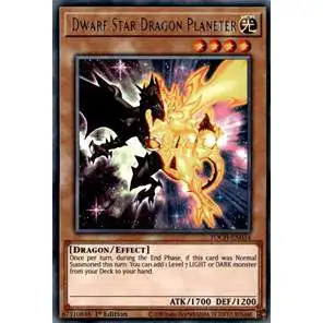 YuGiOh Toon Chaos Rare Dwarf Star Dragon Planeter TOCH-EN034