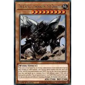 YuGiOh Toon Chaos Rare True King Lithosagym, the Disaster TOCH-EN038