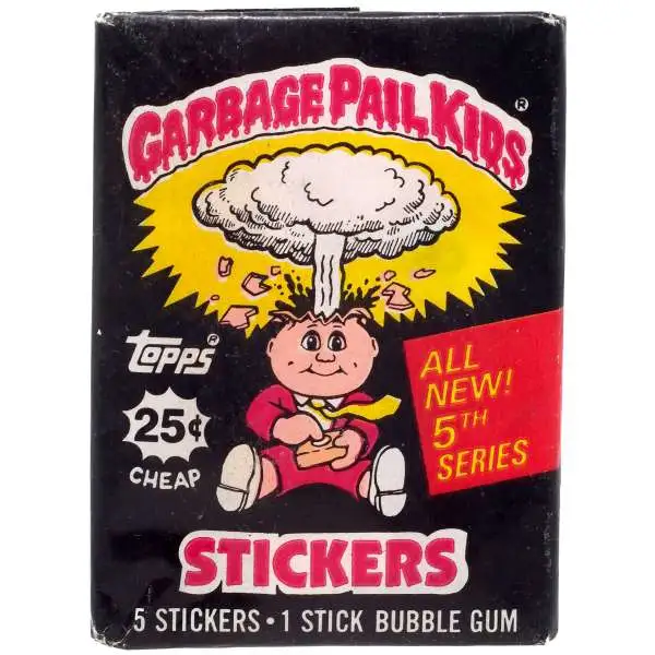 Garbage Pail Kids Topps Series 5 Trading Card Sticker Pack
