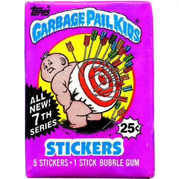 Garbage Pail Kids Topps All New 7th Series Trading Card Sticker Pack [5 Stickers]