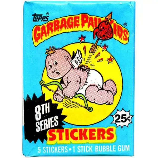 Garbage Pail Kids Topps 8th Series Trading Card Sticker Pack [5 Stickers]