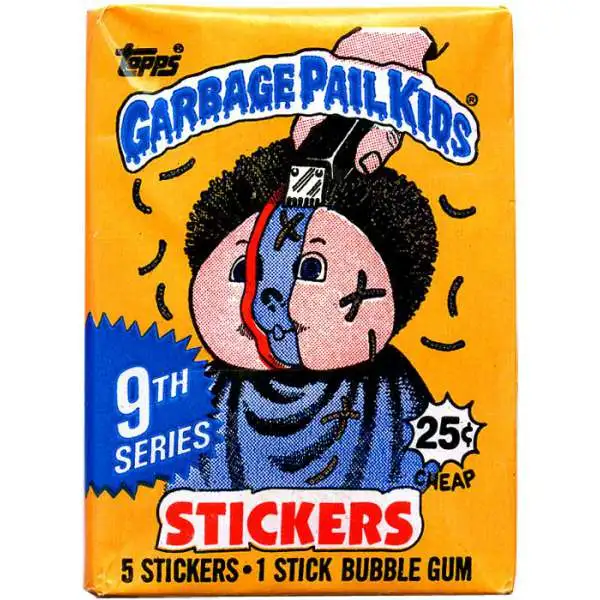 Garbage Pail Kids Topps Series 9 Trading Card Pack [5 Stickers!]