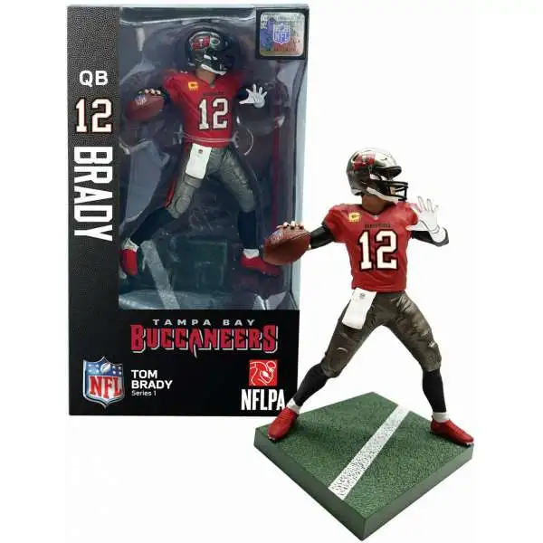 Tom Brady (Patriots & Buccaneers) Imports Dragon NFL 6 CHASE Figures Combo  (2)