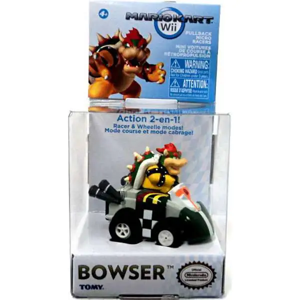 Super Mario Mario Kart Bowser Pull Back Racer