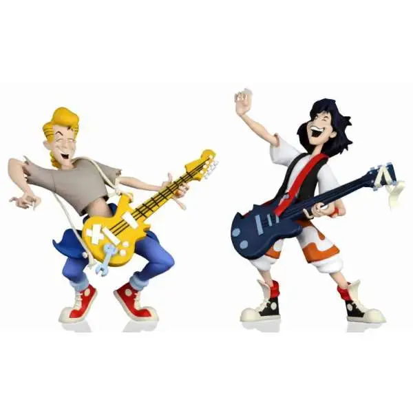 NECA Bill & Ted's Excellent Adventure Toony Classics Bill & Ted Action Figure 2-Pack