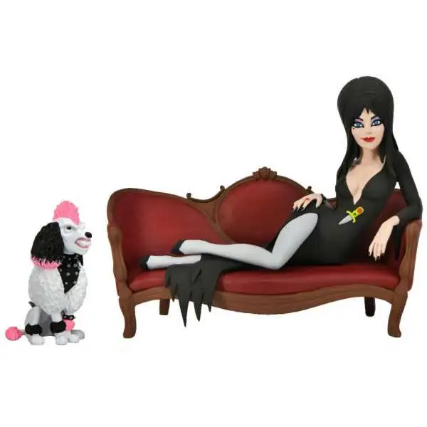 NECA Toony Terrors Elvira on Couch Action Figure Boxed Set
