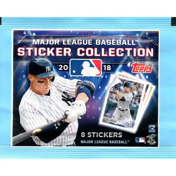 MLB Topps 2018 Baseball Sticker Collection Pack [8 Stickers]