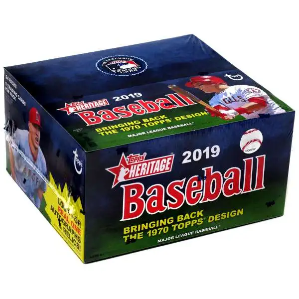 MLB Topps 2019 Heritage Baseball Trading Card RETAIL Box [24 Packs]