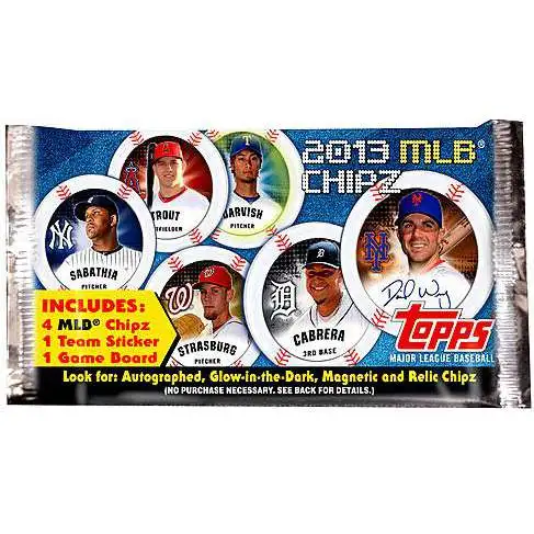 MLB Topps 2013 Chipz Baseball Booster Pack
